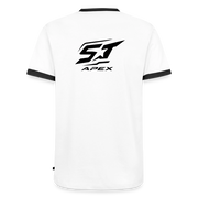 Männer Kontrast-T-Shirt - Weiß/Schwarz