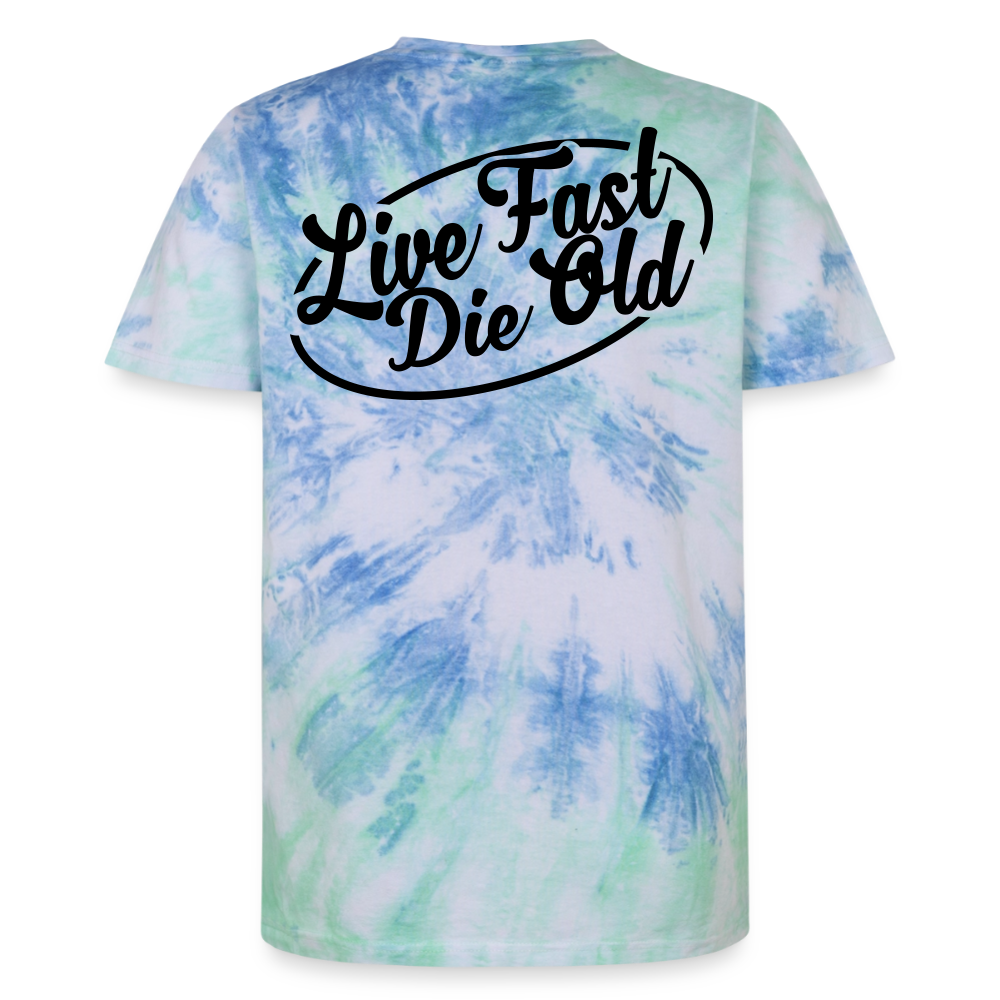 Unisex Premium Tie Dye T-Shirt - Spiralblau