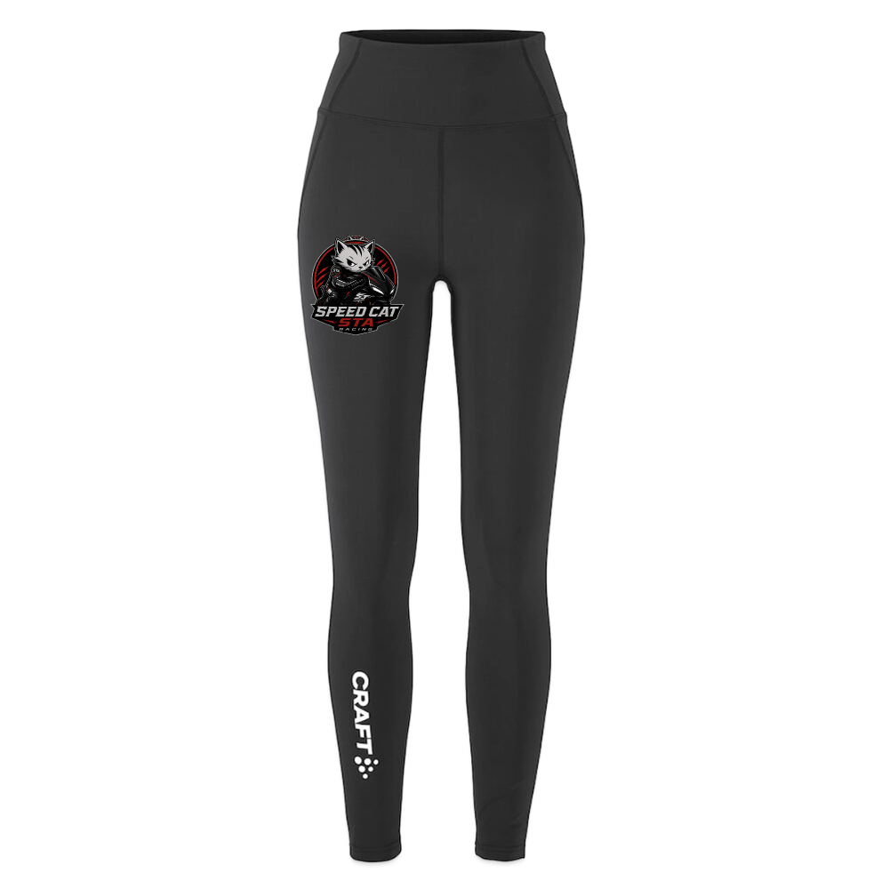 CRAFT Rush 2.0 Frauen Tights Speed Cat Edition - Schwarz