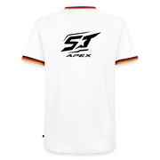 Männer Kontrast-T-Shirt - Weiß/Dreifarbig