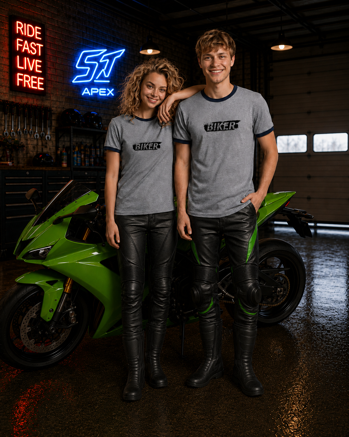 Unisex Kontrast-T-Shirt