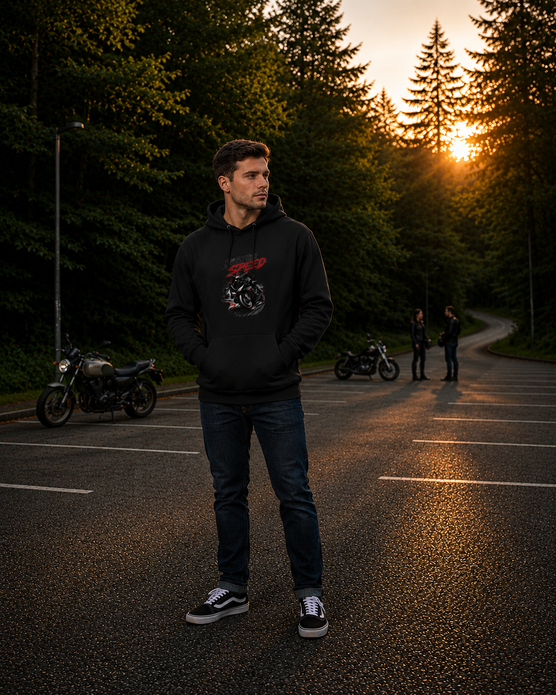 Premium Unisex Pullover Hoodie | JustHoods Built 4 Speed