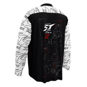 Engineered to Win Motorrad Jersey von ST‑APEX: technisches Motor-Design, lockere Passform und funktionales Material für echte Maschinenfans.