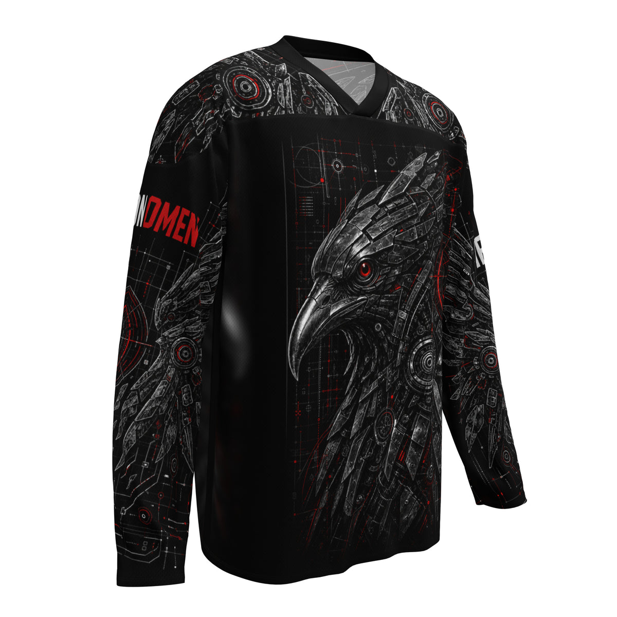 Iron Omen Motorrad Jersey von ST‑APEX: dunkles Ton-in-Ton-Design, lockere Passform und funktionales Material für einen kompromisslosen Auftritt.