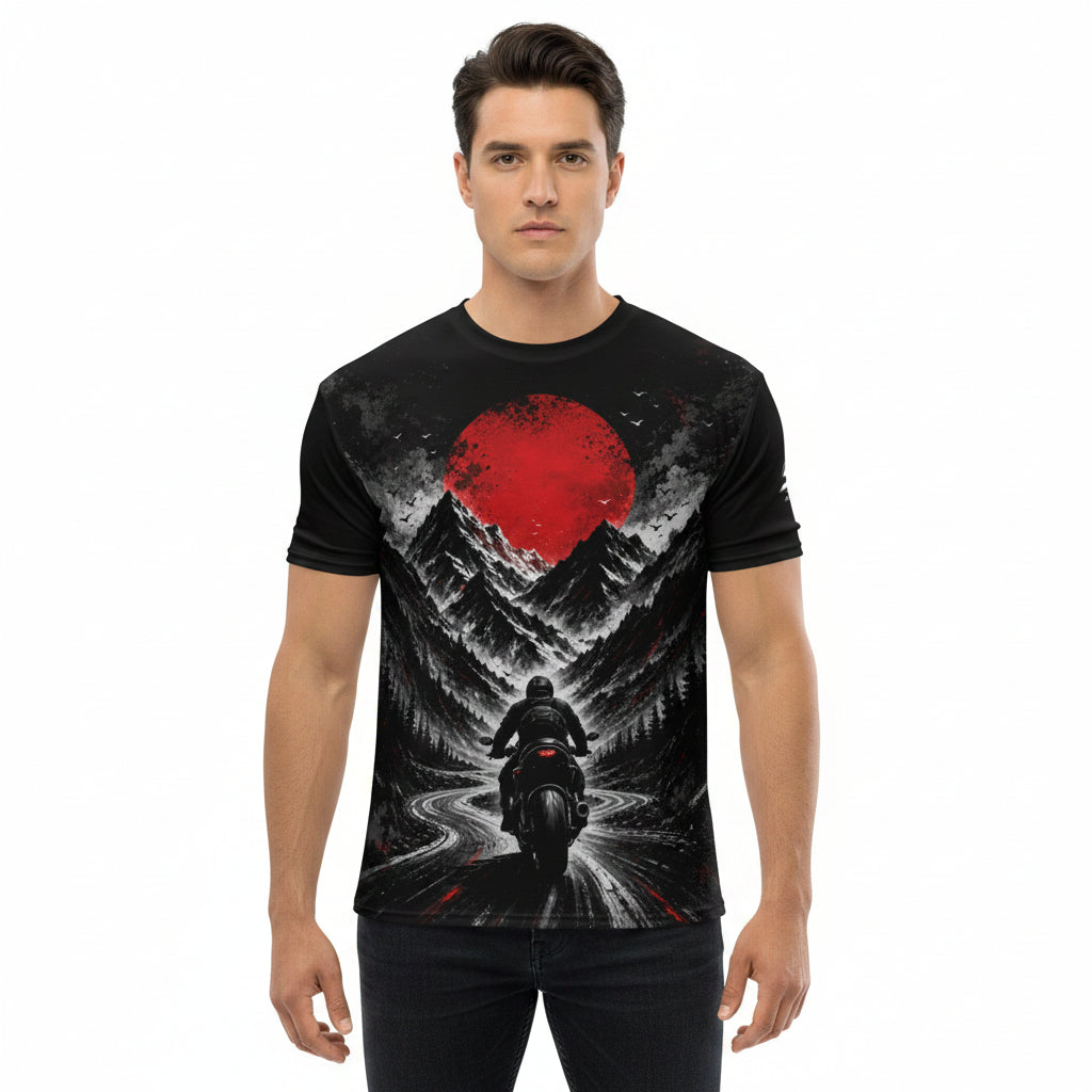ST-APEX Limitless 3 Unisex Performance Shirt in Schwarz, Grau und Rot – Produktansicht