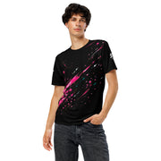 ST-APEX Night Bloom 3 Unisex Performance Shirt in Schwarz, Pink, Weiss und Türkis – Produktansicht