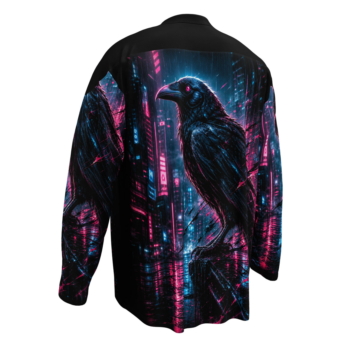 Night Siren Motorrad Jersey von ST‑APEX: futuristisches Neon-Design, lockere Passform und funktionales Material für Nacht, Treffen und Freizeit.