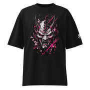 ST-APEX ONI Princess 2 Bio-Baumwoll Oversize T-Shirt in Schwarz, Pink und Weiss – Produktansicht