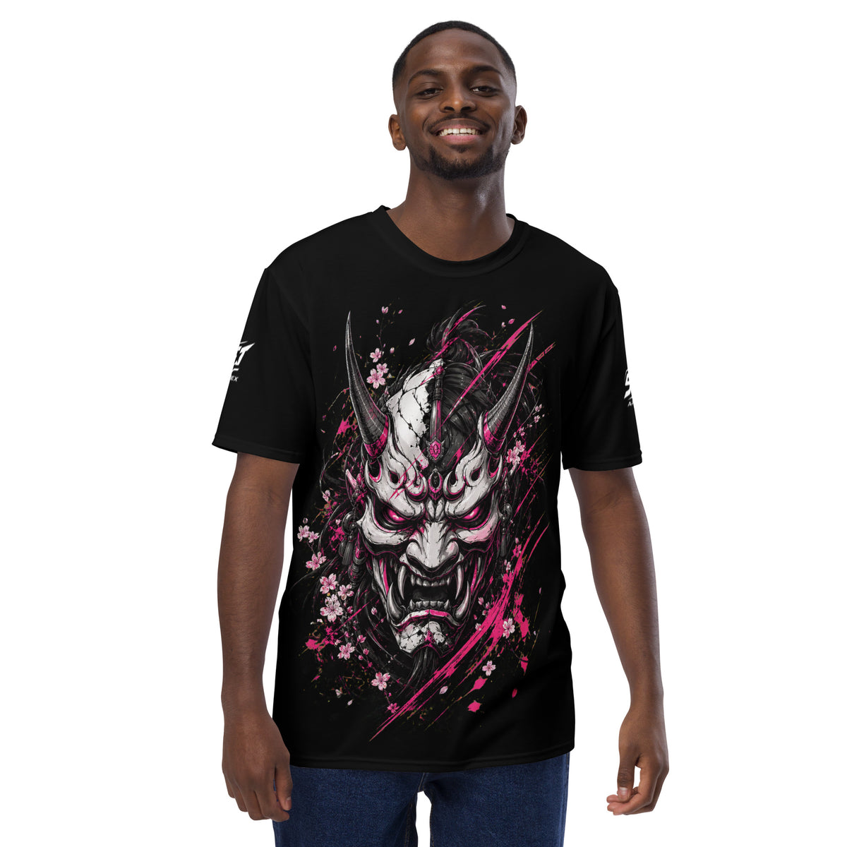ST-APEX ONI Princess 4 Unisex Performance Shirt in Schwarz, Pink und Weiss – Produktansicht