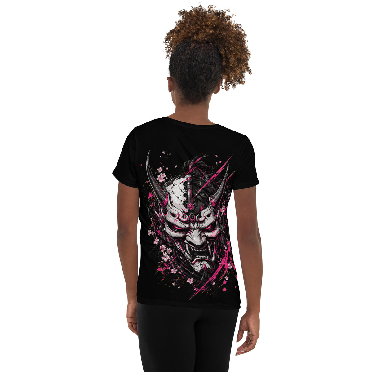 ST-APEX ONI Princess 6 Damen Performance Shirt in Schwarz, Pink und Weiss – Produktansicht