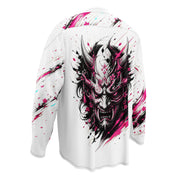ONI Princess White Edition Motorrad Jersey von ST‑APEX: frisches Weiß-Pink-Design, lockere Passform und feuchtigkeitsableitendes Material.