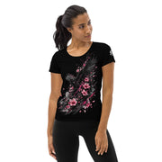 ST-APEX Raven Bloom 3 Damen Performance Shirt in Schwarz, Grau und Pink – Produktansicht