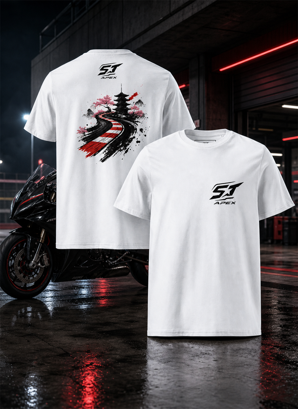 ST-APEX Made to Stand Out Vol. 4 Kirschblüte Bio T-Shirt – Produktansicht