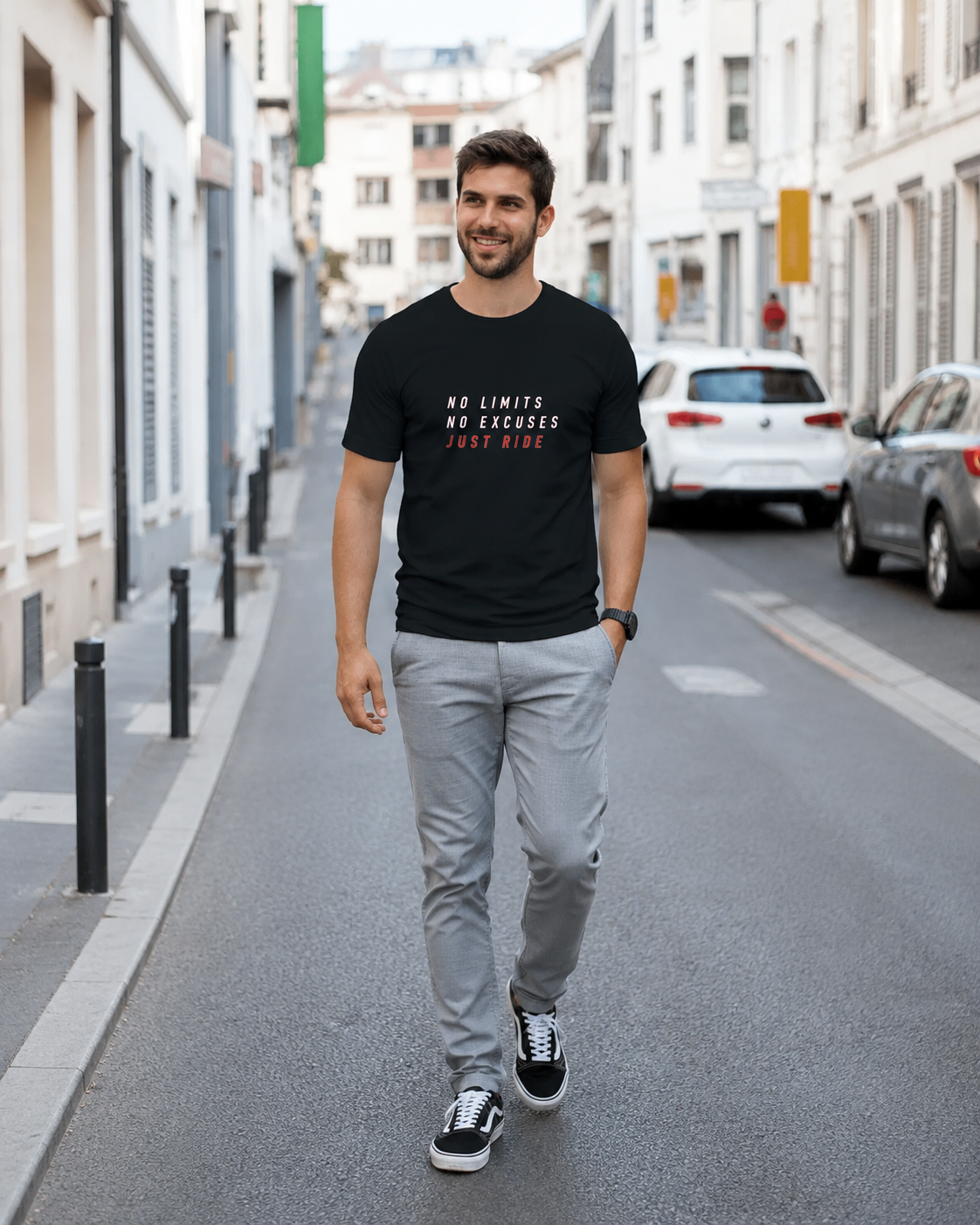 Heavyweight Unisex Crewneck T-shirt | No Limits