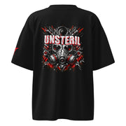 ST-APEX UNSTERIL Bio-Baumwoll Oversize T-Shirt in Schwarz, Weiss und Rot – Produktansicht